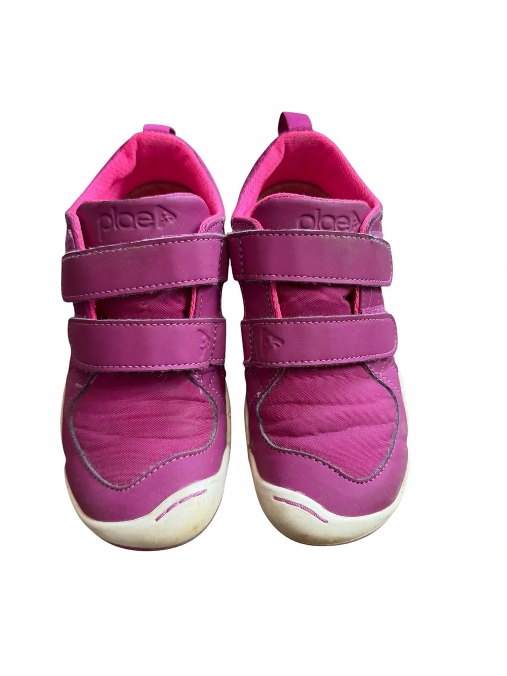 PLAE Lucien Magenta Pink Velcro Sneakers Sz 12